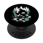 Bigfoot Poker - Jeu de cartes amusant Sasquatch Lover PopSockets PopGrip Interchangeable