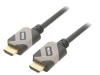 Cable HDCP 2.2 HDMI 2.1 male des deux cotes 2m noir