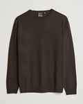 Oscar Jacobson Valter Wool/Cashmere Round Neck Brown