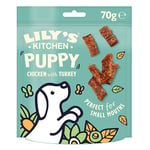 Lily’s Kitchen Made with Natural Ingredients Puppy Dog Treats Chicken with Turkey Nibbles Grain-Free Recipe 8 x 70g