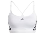 adidas Sports Bra Brand Model AER LS 3S White/Black