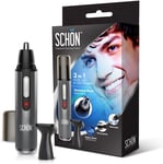 Schon Acier Inoxydable Rechargeable 3 in1 Sourcil, Oreille, Visage, Nez