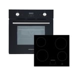 Four Cuisinière Cuisson Vitrocéramique Herdset Montage Air Chaud sans Cadre