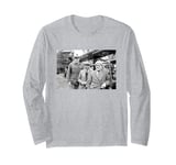 Last Of The Summer Wine Actors On Set Foggy Cleggy & Compo Long Sleeve T-Shirt