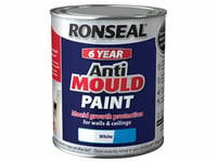 Ronseal 6 Year Anti Mould Paint White Silk 750ml