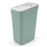 Curver Ready To Collect 30L Sorting Bin with Wall or Door Holder for Kitchen, Bathroom, Laundry Room – 100% Recycled – Green