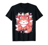 Kitsune Nine Tail Fox Kawaii Japanese Anime Lover Good Omen T-Shirt