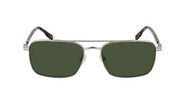 Lacoste Men's Sunglasses L264S - Silver with Solid Green Lens