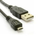 1m Micro USB Cable Lead Charger for Universal BLACK Keyboard