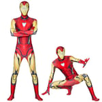 Iron Man 3d Zentai koko body puku miehille Marvel Avengers Superhero Cosplay -haalari Lasten Halloween-karnevaalijuhlamekko