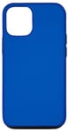 Coque pour iPhone 12/12 Pro Couleur simple bleu cobalt