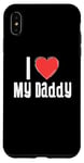 Coque pour iPhone XS Max Coeur Rouge Famille Assortie I Love my Daddy