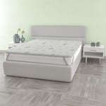 Italian Bed Linen sur-Matelas ADEL avec Doublure en Aloe, Polyester traité, 180 x 200 cm