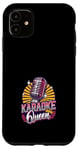 Coque pour iPhone 11 Karaoké Queen Karaoké Chanteur Microphone Karaoké