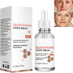 Glutathione Face Neck Skin Whitening Serum,Freckle Dark Spots Removal Serum,Glu