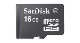 SanDisk-muistikortti, microSDHC Class 4, 16GB