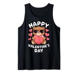 Valentine's Day Funny Teddy Bear Heart Love Valentines Tank Top