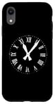 iPhone XR Clock Ticking Hour Vintage in White Color Case