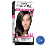 3x Franck Provost Le Couleur Professionnel Brun Foncé 3.0