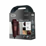 Wahl Professional Complete Men's Hair Clippers 18 Piece Gift Set Stock Burgundy