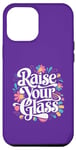 Coque pour iPhone 12 Pro Max Raise Your Glass Pink Party Cheers