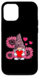 iPhone 12/12 Pro Cute Pink Gnome Sunflower Valentines Day Case