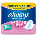 Always Sensitive 14 Ultra Pads with Wings - Size 1 (Normal)