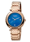 Ferre Milano FM1L099M0071 WoMens Silver, Inner White Mother of Pearl Dial Stainless Steel Watch - Rose Gold - One Size