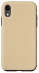 Coque pour iPhone XR Coque beige kaki