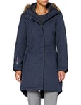 Killtec Women's Ostfold Wmn Prk A functional parka with zip-off hood, womens, Functional parka with zip-off hood, 35613-000, dark navy, 42