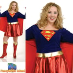 Rubies Official Supergirl Plus Size Womens Fancy Dress Costume