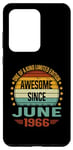 Coque pour Galaxy S20 Ultra Awesome Since June 1966 limited edition 58th Birthday