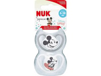 Nuk Napp Silikon Gr.2 Disney Mickey Space 2 St Grå/Vit