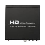 NORTH SCART+HDMI til HDMI HD Konverter og Switch Svart