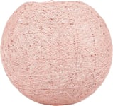 LUM&CO Abat-jour suspendu en forme de boule, rose, 20 x 19 x 20 cm