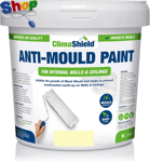 Prestige anti  Mould  Paint -  5  Litres -  for  Bathroom ,  Kitchen  and  Bedro