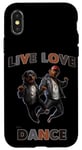 Coque pour iPhone X/XS Live Love Dance Rottweiler Style Hip Hop