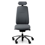 Ergonomisk kontorsstol RH Logic 220, Tyg Grey (Select SC60003), Nackstöd Ja, Armstöd Nej, Val av hjul Hjul för mjuka golv