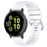 Silikonklokkerem for Garmin Vivoactive 5/Active/VivoMove Trend/Venu SQ2 20 mm Hvit