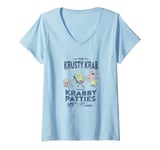 Womens SpongeBob SquarePants The Krusty Krab Since 1999 Retro Logo V-Neck T-Shirt