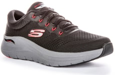 Skechers Arch Fit 2.0 All Day Comfort Vegan Mens Sneakers Black Red US 6 - 13