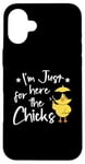 Coque pour iPhone 16 Plus I'm Just Here for the Chicks - Adorable poussin de Pâques