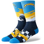 Stance Chargers Wave Racer Chaussettes Homme, Bleu, L