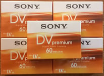 5 Cassettes mini dv SONY 60 minutes MiniDv neuves SOUS BLISTER