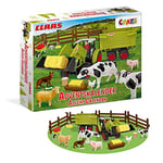 CRAZE Calendrier de l'Avent Jouet CLAAS Calendrier de l'Avent Enfant avec Tracteur & Figurine animaux de la ferme