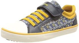 Geox Garçon J Gisli Boy A Sneakers, Avio/Dk Yellow, 24 EU