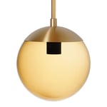 Rubn - Lord 1 Pendant 20 cm Brass/Brown Glass - Pendellampor - Niclas Hoflin