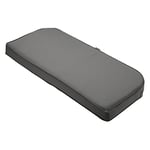 Classic Accessories Montlake FadeSafe Coussin de Dossier profilé résistant à l'eau pour Banc/canapé d'extérieur – 104 x 45,7 x 7,6 cm – Gris Anthracite Clair