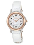 Seiko Womens Analogue Quartz Watch with Leather Strap 8431242381565