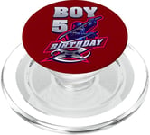 Boy, 5 Year Old, Birthday Ninja PopSockets PopGrip for MagSafe